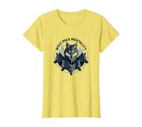Graphisme Animalier Wolf Pack Mentality Wilderness Spirit T-Shirt, Femme, Citron, 3XL
