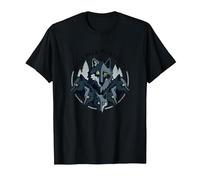 Graphisme Animalier Wolf Pack Mentality Wilderness Spirit T-Shirt, Homme, Noir, M
