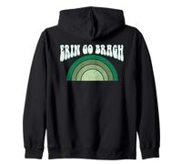 Graphisme Arc-en-Ciel rétro Vieilli d'Erin Go Bragh Irish Pride Sweat à Capuche