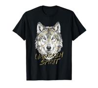 Graphisme Artistique Kintsugi Wolf Unbroken Spirit Resilience T-Shirt