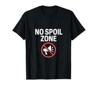 Graphisme blanc et rouge fluo audacieux de No Spoil Zone T-Shirt