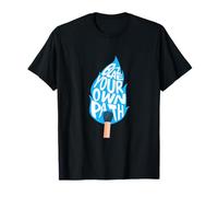 Graphisme Bleu Blue Light Your Way T-Shirt