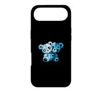 Graphisme Bleu Evil Twin-V2 de Couleur Bleue Coque pour iPhone Air