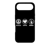 Graphisme Boba Simple et Basique de Peace Love and Boba Coque pour iPhone Air