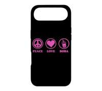 Graphisme Boba Simple et Basique de Peace Love and Boba Coque pour iPhone Air