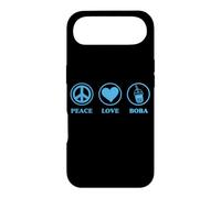 Graphisme Boba Simple et Basique de Peace Love and Boba Coque pour iPhone Air