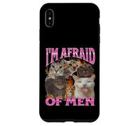Graphisme bootleg de mème de chat drôle I'm Afraid Of Men Coque pour iPhone XS Max