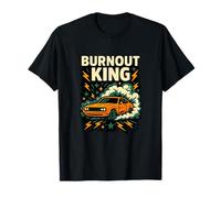 Graphisme Burnout King Muscle Car Smoke T-Shirt