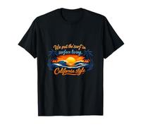 Graphisme California Surf State Pride Sunset Beach Vibes T-Shirt