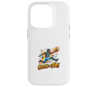 Graphisme Catch The Fire Baseball Action Catcher Coque pour iPhone 14 Pro