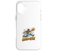 Graphisme Catch The Fire Baseball Action Catcher Coque pour iPhone 16 Plus