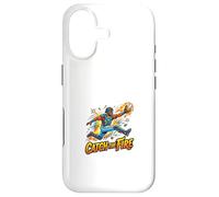 Graphisme Catch The Fire Baseball Action Catcher Coque pour iPhone 17