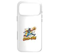 Graphisme Catch The Fire Baseball Action Catcher Coque pour iPhone 17 Pro Max