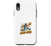 Graphisme Catch The Fire Baseball Action Catcher Coque pour iPhone XR