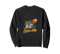 Graphisme Catch The Fire Baseball Action Catcher Sweatshirt