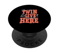 Graphisme Chin Up Twin Coral Color Coral PopSockets PopGrip Adhésif