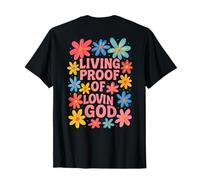 Graphisme chrétien Floral Preuve Vivante de l'amour de Dieu T-Shirt