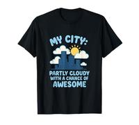 Graphisme City Pride Skyline Cloud : Une Chance d'être génial T-Shirt