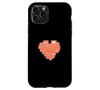 Graphisme Coral Heart Post It Couleur Corail Coque pour iPhone 11 Pro