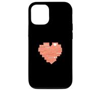 Graphisme Coral Heart Post It Couleur Corail Coque pour iPhone 12/12 Pro
