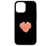 Graphisme Coral Heart Post It Couleur Corail Coque pour iPhone 12 Pro Max