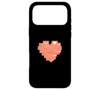 Graphisme Coral Heart Post It Couleur Corail Coque pour iPhone 17 Pro Max