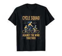 Graphisme Cycliste de la Famille Cycle Squad Against The Wind T-Shirt