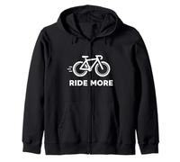 Graphisme Cycliste Minimaliste Ride More Bicycle Sweat à Capuche