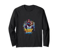 Graphisme d'action Strike Zone King Baseball Catcher Manche Longue