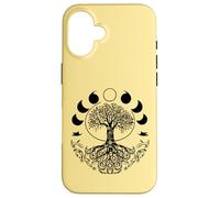 Graphisme d'arbre de Vie rétro des années 60 et 70 de Phases of The Moon Coque pour iPhone 16