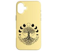Graphisme d'arbre de Vie rétro des années 60 et 70 de Phases of The Moon Coque pour iPhone 16 Plus