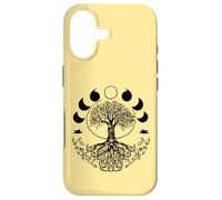 Graphisme d'arbre de Vie rétro des années 60 et 70 de Phases of The Moon Coque pour iPhone 17