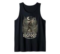 Graphisme de Camping Bigfoot Wilderness Explorer Legend Forest Débardeur