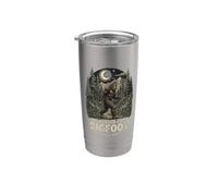 Graphisme de camping Bigfoot Wilderness Explorer Legend Forest Gobelet isotherme en acier inoxydable double paroi