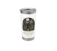 Graphisme de camping Bigfoot Wilderness Explorer Legend Forest Gobelet isotherme en acier inoxydable double paroi
