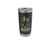 Graphisme de camping Bigfoot Wilderness Explorer Legend Forest Gobelet isotherme en acier inoxydable double paroi