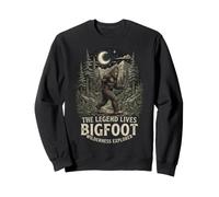Graphisme de Camping Bigfoot Wilderness Explorer Legend Forest Sweatshirt