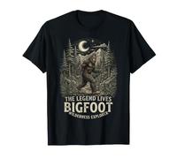 Graphisme de Camping Bigfoot Wilderness Explorer Legend Forest T-Shirt