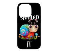 Graphisme de Dessin animé Amusant et Mignon Snail Snail Coque pour iPhone 14 Pro