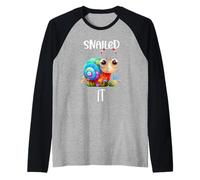 Graphisme de Dessin animé Amusant et Mignon Snail Snail Manche Raglan