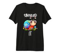 Graphisme de Dessin animé Amusant et Mignon Snail Snail T-Shirt Haut de Gamme