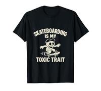 Graphisme de dessin animé Le skateboard est mon trait toxique T-Shirt