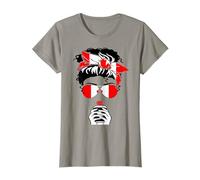 Graphisme de Drapeau Canadien Cool pour Maman, Maman, Fille, Tante du Canada T-Shirt
