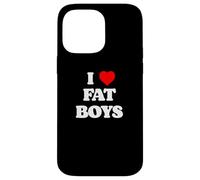 Graphisme de Fan de Football « I Love Fat Boys Funny Lineman Lover » Coque pour iPhone 14 Pro Max