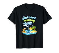 Graphisme de fête de Vacances permanente relaxante de Just Plane T-Shirt