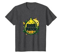 Graphisme de Fruits Kawaii au Citron Sour Patch T-Shirt, Enfant, Chiné Foncé, 2 Ans