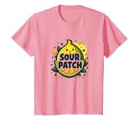 Graphisme de Fruits Kawaii au Citron Sour Patch T-Shirt, Enfant, Rose, 12 Ans
