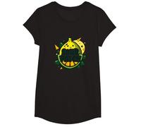 Graphisme de Fruits Kawaii au Citron Sour Patch T-Shirt, Fille, Noir, S