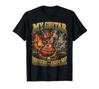 Graphisme de Guitariste Rock « My Guitar Insends Me » T-Shirt