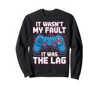 Graphisme de Jeu Amusant et rétro, 8 Bits, Pixel Art, Lag Excuse Design Sweatshirt